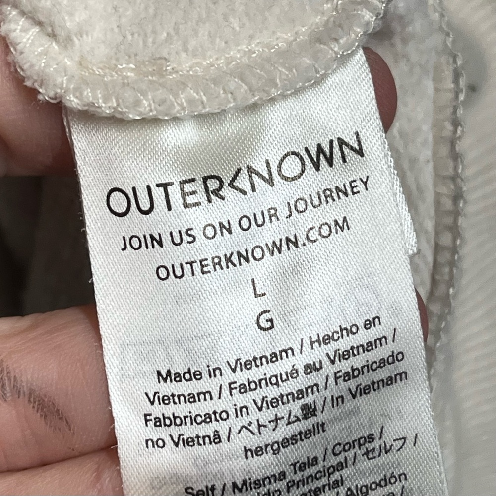 OuterKnown L High Tide Crew Sweatshirt 0221 Ash Blue large men - Picture 6 of 8